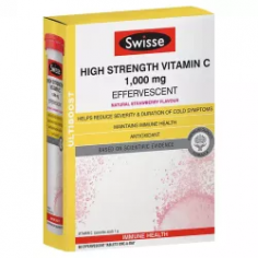 Swisse Ultiboost High Strength Vitamin C Effervescent 60 Tablets

Product Details

Swisse Ultiboost High Strength Vitamin C contains premium quality ingredients to help reduce the severity and duration of colds and support the body's normal resistance to cold and flu.

Vitamin C is a potent antioxidant that may help combat potential free radical damage to cells in the body. It also helps the absorption of dietary iron and supports skin health and minor wound healing due to its involvement in the manufacture of collagen.

Swisse Ultiboost High Strength Vitamin C effervescent tablets are a pleasant tasting alternative for those who have difficulty swallowing large tablets or capsules.

How to use

Always read the label. Use only as directed. If symptoms persist see your healthcare professional. Vitamin supplements may only be of assistance if the dietary vitamin intake is inadequate. All reasonable efforts have been made to ensure that ingredient listings for products displayed on this website are up to date, accurate and complete.

Please check ingredient listings for products before use or check in store.

https://aussie.markets/health-and-beauty/vitamins/natures-own-vitamin-b3-500mg-60-tablets-clone/