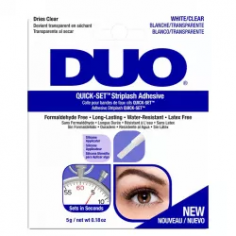 Ardell Duo Quick-Set Striplash Adhesive Clear 5g

Product Details

Ardell Duo Quick-Set Striplash Adhesive Clear is a water-resistant, quick drying lash adhesive. Achieving a firm, long-lasting hold in seconds, Duo Quick-Set Striplash Adhesive offers the same durable effect as the bestselling original duo in half the time. Promoting effortless false lash application, the latex-free formula can be easily removed after each use without damaging the natural lashes.

Ardell Duo Quick-Set Striplash Adhesive Clear features & benefits:

Applies white, dries clear

Provides all-day wear for strip and individual lashes

Sets in seconds

Water-resistant

Formaldehyde, Latex, Paraben and Sulfate free

Silicone applicator for easy, controlled application

How to use

1. Align the lash band with your natural lash line to check the fit. Trim the outer end if required.

2. Apply a thin line of lash adhesive to the lash band, wait until the adhesive becomes tacky.

3. Place the lash band as close to your natural lash line as possible and gently press down to secure.

To remove, simply peel off the lash from the outer edge and carefully remove adhesive from the band to reuse.

Ingredients

Acrylates/Ethylhexyl Acrylate Copolymer, Alcohol Denat, AMP-Acrylates Copolymer, Phenoxyethanol, Ethylhexylglycerin

Warnings

Keep out of reach of children. External use only. Use only as directed. Avoid getting into eyes. If contact occurs, wash immediately with lukewarm water.

All reasonable efforts have been made to ensure that ingredient listings for products displayed on this website are up to date, accurate and complete.

Please check ingredient listings for products before use or check in store.

https://aussie.markets/beauty/cosmetic-and-makeup/eye-makeup/e.l.f.-cosmetics-opposites-attract-eyeshadow-palette-81150-clone/