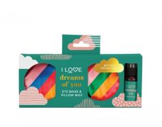 I LOVE Dreams Of You Eye Mask & Pill Mist Set

Catching Z's Pillow Mist 50 ml

Sleep Mask for the eye area 1 pc

https://aussie.markets/gifting/i-love-bath-time-treats-cosy-nights-in-clone/