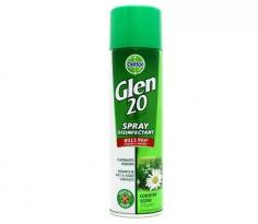 Glen 20 Country Scent 175g

Dettol Glen Surface Spray Disinfectant

- Hospital Grade

- Kills 99.9% of Germs* & Viruses

- Eliminates Odours.

- Disinfects Soft & Hard Surfaces.


https://aussie.markets/grocery/cleaning-and-housekeeping/cleaning-goods/surface-sanitiser/glen-20-original-scent-175g-clone/