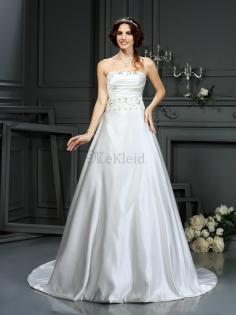 Normale Taille Prinzessin A-Linie Ärmelloses Sittsames Brautkleid