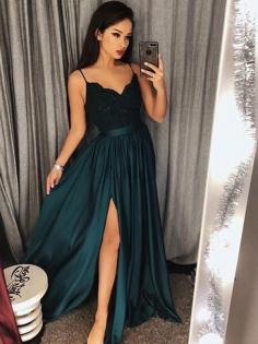 A Linie Prinzessin Seher Natürliche Taile Ballkleid aus Seide wie Satin