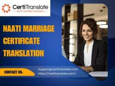 Certified NAATI marriage certificate translation ensures your documents meet official requirements for visas, legal matters, and government use. CertiTranslate provides accurate translations with attention to every detail, fast turnaround, and full confidentiality. Our trusted service makes submitting your marriage certificate smooth, reliable, and stress-free anywhere in Australia.
Visit: https://certitranslate.com/naati-certified-translation/marriage-certificate/