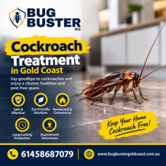 Protect your home or business with professional Cockroach Treatment in Gold Coast designed to eliminate cockroach infestations and help prevent their return. Experienced pest control technicians perform thorough inspections to identify breeding areas and apply targeted treatments using safe, effective, and industry-approved pest management methods. Whether you're dealing with German cockroaches, American cockroaches, or other common species, customized treatment plans provide long-lasting protection for residential and commercial properties. Choose trusted cockroach treatment services in Gold Coast for reliable pest control, a healthier environment, and lasting peace of mind.