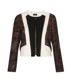 Textured Spliced Jacket by Cue