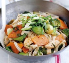 Chicken and rice noodle stir-fry | Australian Healthy Food Guide