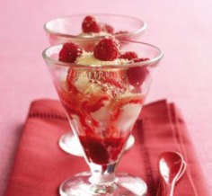 Raspberry and coconut ice-cream sundaes | Australian Healthy Food Guide