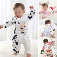 Free shipping Children pajamas baby rompers newborn baby rompers long sleeve underwear cotton pajamas boys girls autumn rompers-in Girls from Apparel & Accessories on Aliexpress.com