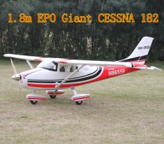 GIANT rc trainer 6ch 2.4G EPO 1.87m Cessna 182 RTF with FLAPS electric rc airplane model-in RC Airplanes from Toys & Hobbies on Aliexpress.com