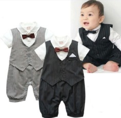 X'mas Baby Boy Clothes Formal Tuxedo Boys One Piece Romper Suit-in Clothing Sets from Apparel & Accessories on Aliexpress.com