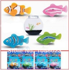 4PCS/Lot Sale Novel Robofish Electric Toy Robo Fish,Emulational Toy Robot Fish,Electronic toys for children Creative Baby toys-in Electronic Pets from Toys & Hobbies on Aliexpress.com