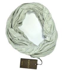 Gucci Circle Scarf GG Gray  Discount Women Designer Scarves Outlet | Como Milano