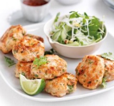 Prawn and fish cakes with noodle salad | Australian Healthy Food Guide