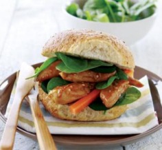 Sweet and sour sesame chicken burgers | Australian Healthy Food Guide