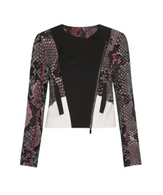 Snake Jacquard Cropped Jacket by Cue