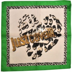 Just Cavalli Scarf Heart  Discount Women Designer Scarves Outlet | Como Milano