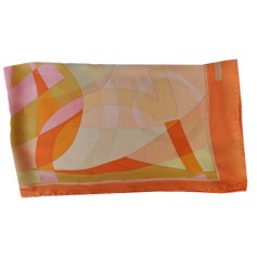 Salvatore Ferragamo Scarf Peach Pink Gancini  Discount Women Designer Scarves Outlet | Como Milano