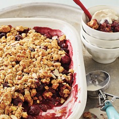 Cherry-Almond Crisp Recipe < 100 Healthy Dessert Ideas - Cooking Light