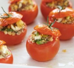 Lamb, feta and couscous-stuffed tomatoes | Australian Healthy Food Guide