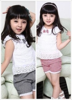 2014New Summer Lace Children Girl Clothes Set T Shirt And Lattice shorts Pants 2 Colors Infant Garment Free &Drop Shipping-in Clothing Sets from Apparel & Accessories on Aliexpress.com