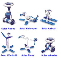 SOLAR POWER KIT NEW 6 In 1 Educational DIY Robot/helicopter/boat classic outdoor electronic Toys Gift for children Free Shipping-in Electronic Pets from Toys & Hobbies on Aliexpress.com