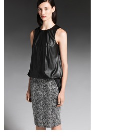 Croc Print Satin Pencil Skirt by Cue