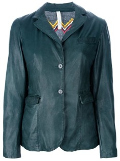 	Le Sentier Leather Jacket - Gente Roma - Farfetch.com

