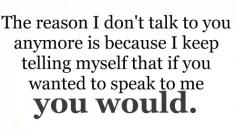 Reason of Not talking
