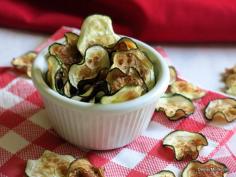 Zucchini Chips in the Microwave or Oven