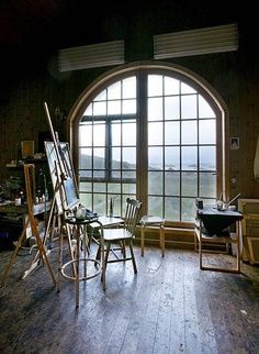 Want want want.  A place to paint and really just stare out the window and drink coffee...