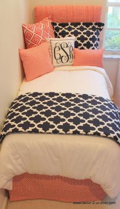 coral and navy-Love this color scheme!