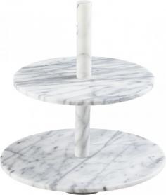 marble two-tier server  | CB2