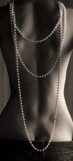 Gorgeous!  I love that pearls can be worn with anything, including jeans.