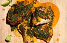 Grilled Chicken with Board Dressing - Bon Appétit