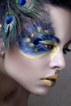 Peacock makeup