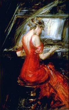 The Woman in Red - Giovanni Boldini
