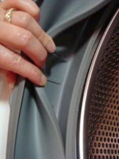 Once a month, add a cup of Distilled White Vinegar and a cup of baking soda during the HOT cleaning cycle. pour them directly into the drum. Then, add about ½ cup of vinegar and ½ cup of baking soda into the detergent dispenser.