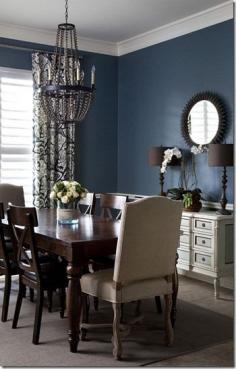 dark wall in formal dining room!