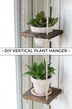 DIY Vertical Plant Hanger I Heart Nap Time