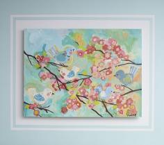 I love the Cherry Blossom Art on potterybarnkids.com