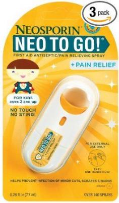 Neo To Go Plus Pain Relief Spray For Kids .26oz Tubes (Pack of 3)
