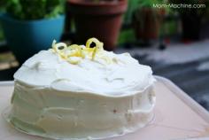 Lemon layer cake with cream cheese frosting