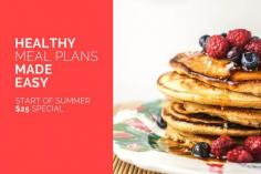 Start of Summer Special!  $25 for Yearly Meal Plans |  Regular, low carb, and vegetarian meal plans available all with shopping lists, nutritional info, and Weight Watchers PointsPlus!