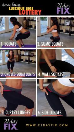 Luscious Legs Workout | Autumn Fitness | 21 Day Fix | Quick Fix Workouts