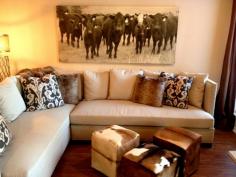 Angus Canvas Art | www.iometro.com/... #neutral #decor #cow