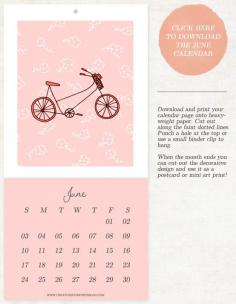 June 2012 Calendar Download - freebies