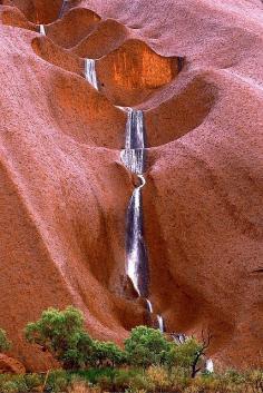 Uluru Waterfalls, Australia.