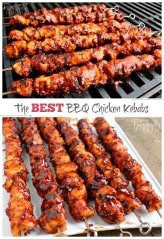 This isn’t your ordinary barbecue chicken. In fact, these BBQ Chicken Kebabs are the best barbecue chicken I’ve tasted.