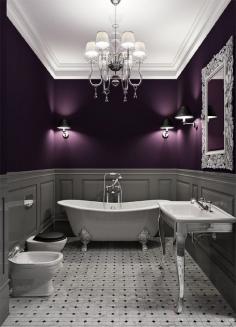 Plum and gray. Gorgeous!