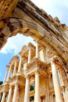 The Library of Celsus in ancient Ephesus, Turkey.